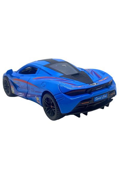 JPT McLaren P1 metal model, blue with sound, lights, opens everything