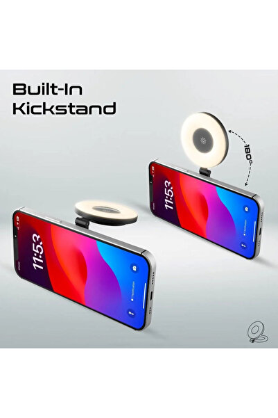 KARAKER The latest rechargeable ring-shaped selfie light with MagSafe technology and a slim and elegant design