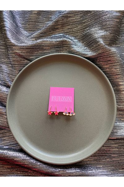Fulmin Double Children's Earrings