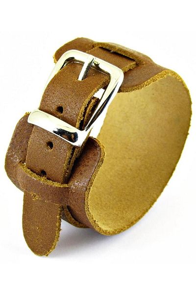 Takı Dükkanı Buckle Men's Leather Bracelet Wide Belt Model adb13