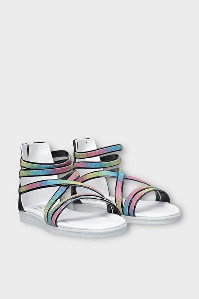 Liger Girl's Zippered Non-Slip Sole Ankle Sandals Black