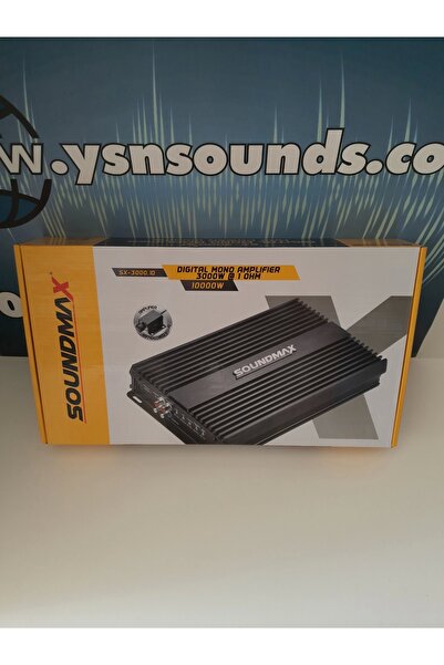 Soundmax Mono Amfi - SX-3000.1D Bass Anfisi - 3000RMS