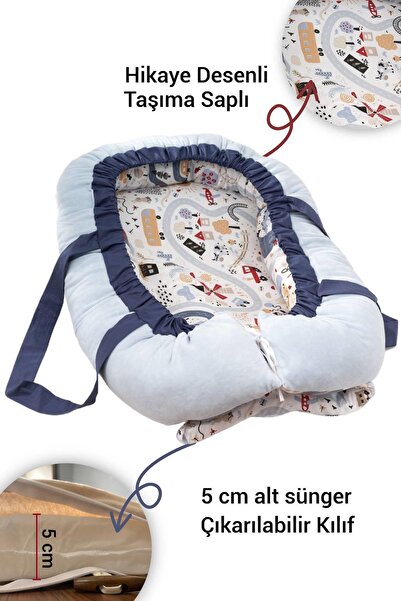 Wellgro Adventure Babynest Bebek Yatağı Anne Yanı Bebek Yatağı