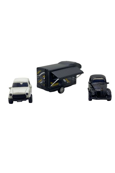 JPT Metal model camper with two heads, lights and melody