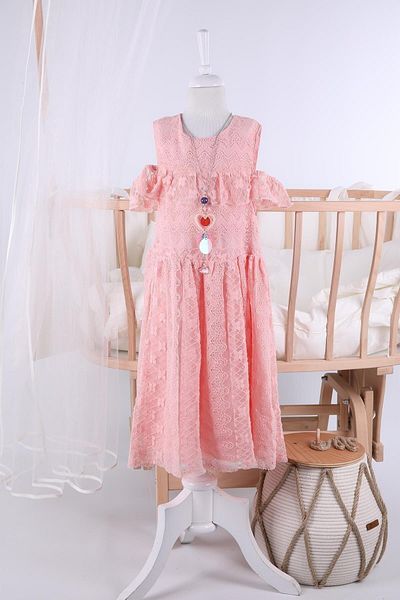 Babyhola Girl's Summer Dress with Necklace 21019