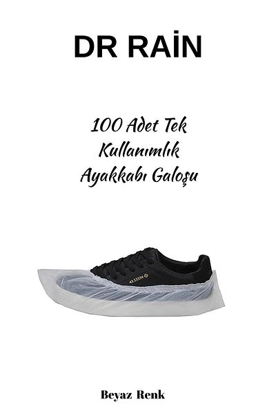 DR.RAİN 100 Pieces Disposable White Shoe Covers