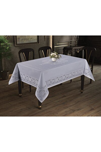 DENİZLİ ÇEYİZ مفرش طاولة جاكار فاخر جامبو