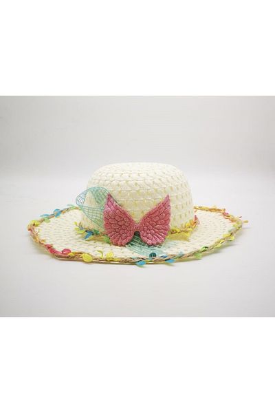 By Piera Girl's Straw Hat 8788