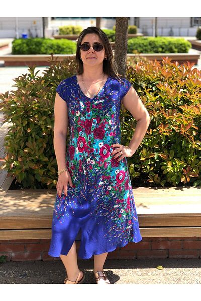 BAKTAGÖR Short Sleeve Bohemian Dress (Tril Tril)