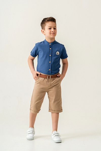 My Hanne Judge Collar Shorts Boy Suit 2544