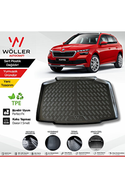 wöller Skoda Kamiq Bagaj Havuzu 2020 Sonrası Uyumlu 3d Ultraflex Esnek