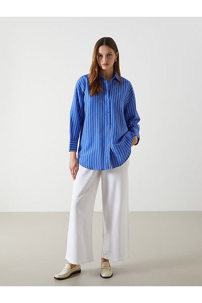 LC Waikiki Striped Oversize Women's Shirt Tunic