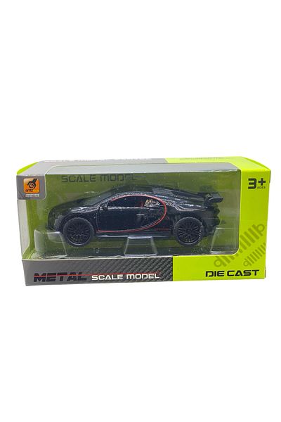 JPT Bugatti Chiron black metal model 1:43