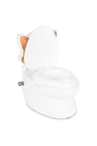PİLSAN Educational Potty with Music and Lights for Children Pilsan Cat, Paper Holder, Age 18 Months +