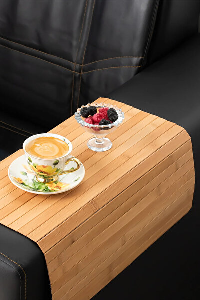 Seram Collection Bambu Koltuk Matı Ahşap Kanepe Koltuk Kenarı Sehpa Yan Sehpa...