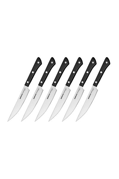 Samura Set of 6 Samura Harakiri steak knives, Japanese steel, 13 cm