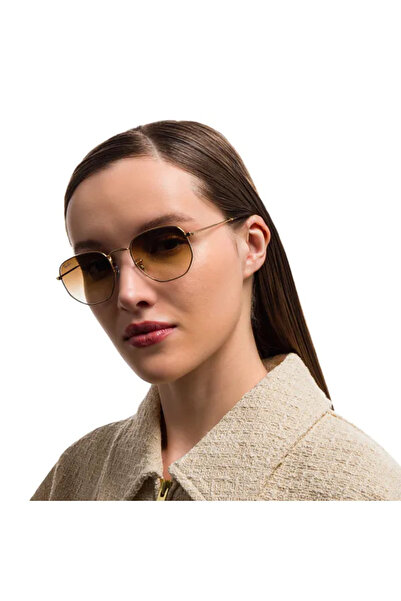 Ray-Ban Hexagon Golden Brown Gradient Sunglasses Rb3548n 001/51 Size 51