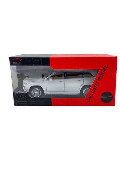 JPT Mercedes Maybach S600 metal model replica white with sound, light, opens everything