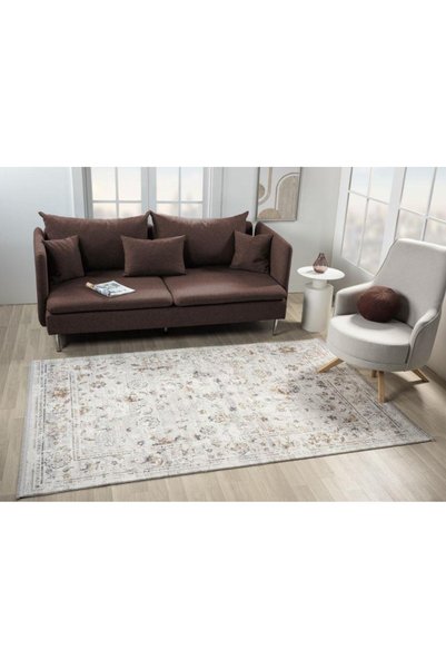 Çam Halı ÇAM Halı ARVEL AR001A Beyaz Multi Koridor Halısı Mutfak Halısı Salon Halısı