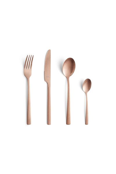 Amefa Vintage Cooper Cutlery Set, Stainless Steel, 2 Mm, 16 Pieces