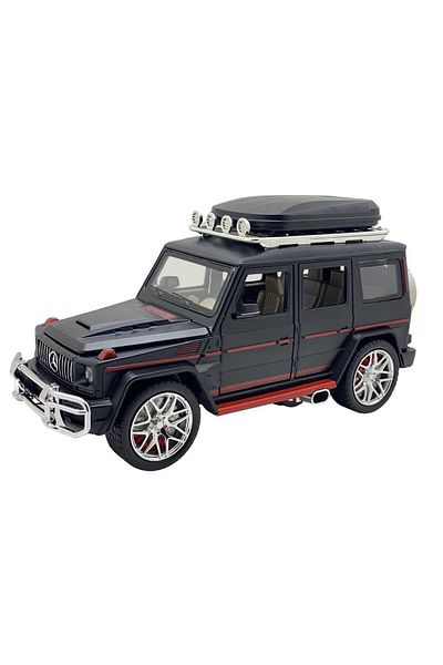 JPT Mercedes Benz G black metal model replica 1:24 sound, lights, smoke