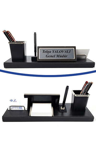 prozenis Pr3701 Lüks Ofis Masa Üstü Isimlik Kalemlik Notluk Kartvizitlik Seti...