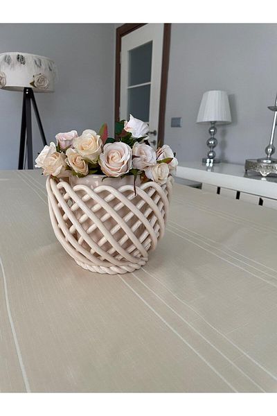 Thalia Home Κάλυμμα τραπεζιού Colber από λινό Colber χωρίς περιπόθηση