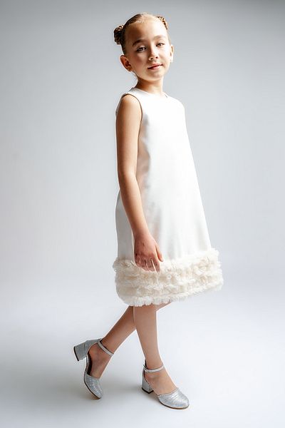 mnpc Girl's Silver Heeled Design Evening Dress Shoes