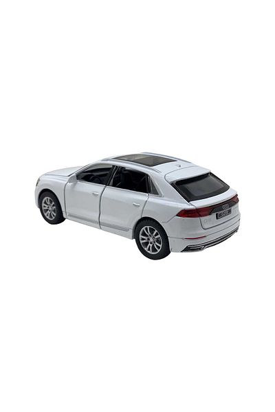 JPT Audi Q8 white metal replica model 1:32 sound and lights