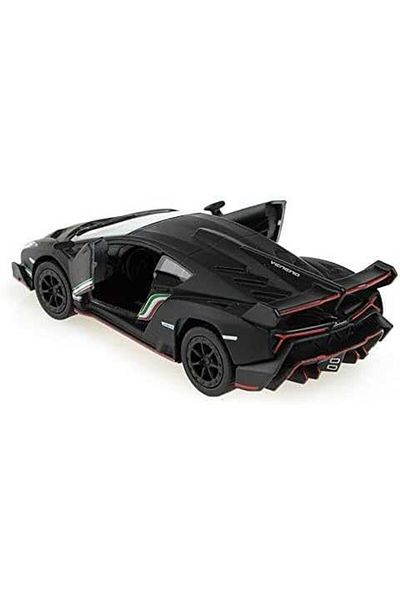 JPT Model 1/36 Lamborghini Veneno, matt black matte black in Kinsmart box