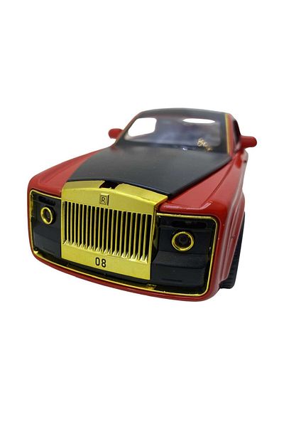 JPT Rolls Royce Phantom limousine replica metal model with opening doors, hood and trunk 19cm red