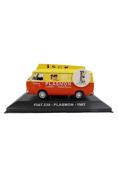 JPT Model Car Fiat 238 Plasmon 1967 1:43 Orange/Yellow