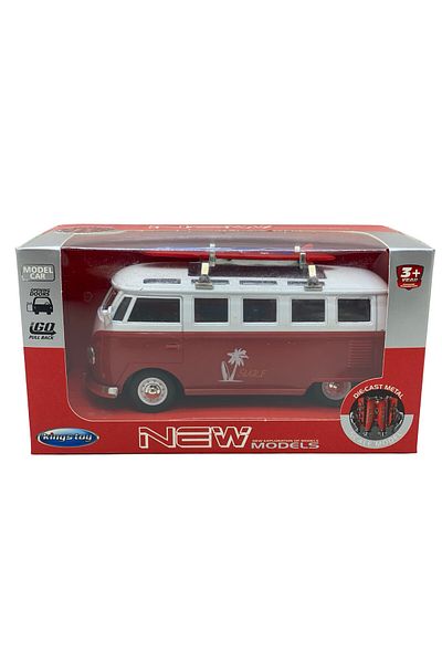 JPT Volkswagen T1 Surf red metal replica model