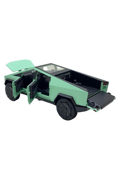 JPT Tesla Cybertruck green metal model 1:32 with sounds, lights and spring