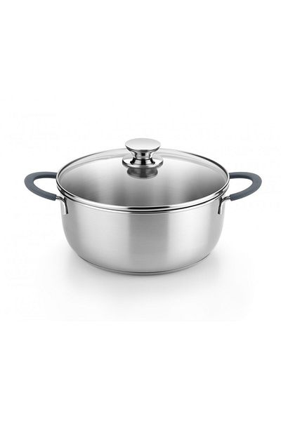 MONİX Monix Gray saucepan, stainless steel, 24 cm, 4 liters