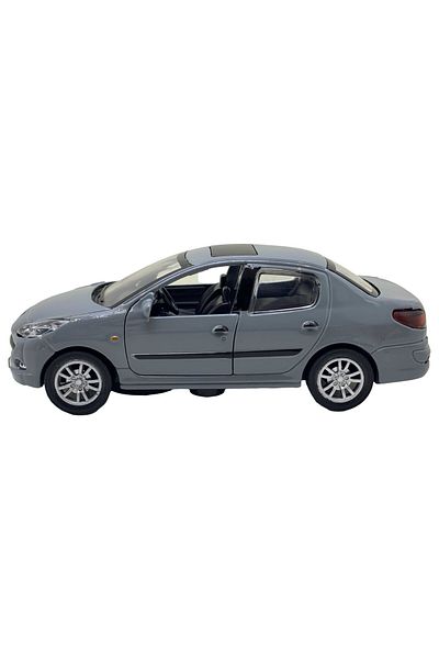 JPT Metal model replica Peugeot 206 gray, with sounds and lights