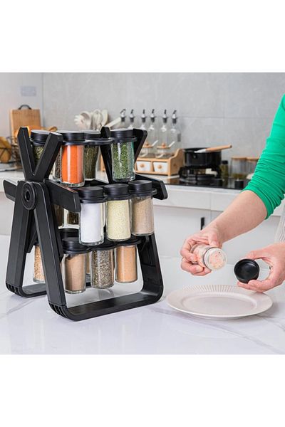 KARAKER Spice organizer with 18 containers