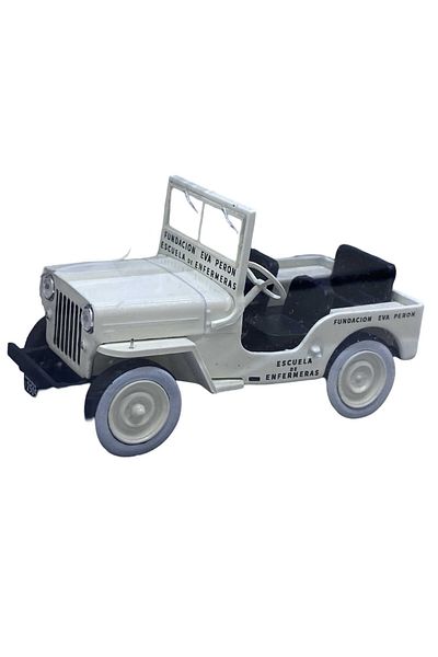 JPT Model Jeep CJ2A Willys Fundación Eva Perón 1948 1:43 White