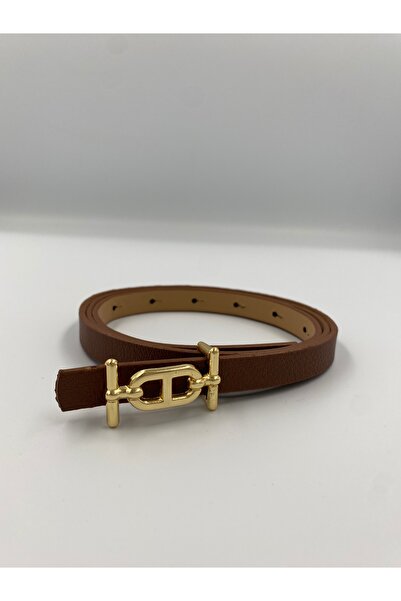 imran kemer حزام تان مع مشبك ذهبي