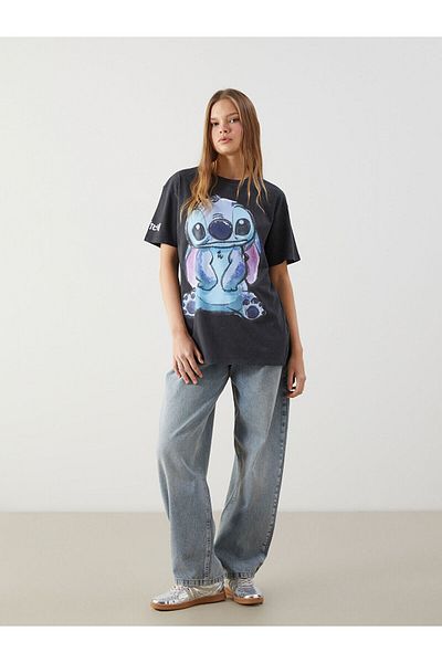 LC Waikiki Crew Neck Stitch Printed Women's T-Shirt