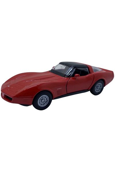 JPT Model 1982 Chevrolet corvette coupe, red with black roof 1/34