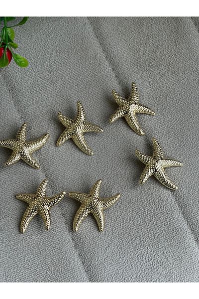 Merve 6-Piece Z.A.R.A Model Star Lacquered Luxury Button