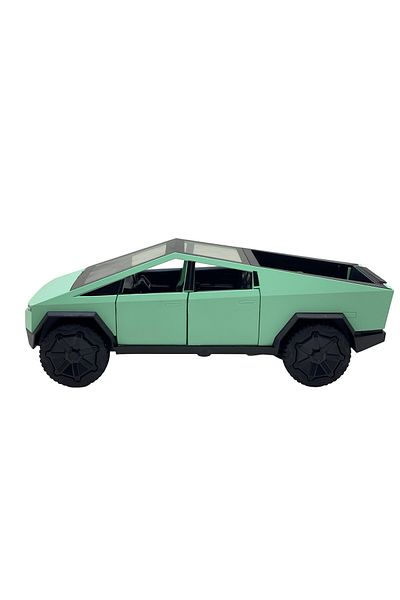 JPT Tesla Cybertruck green metal model 1:32 with sounds, lights and spring