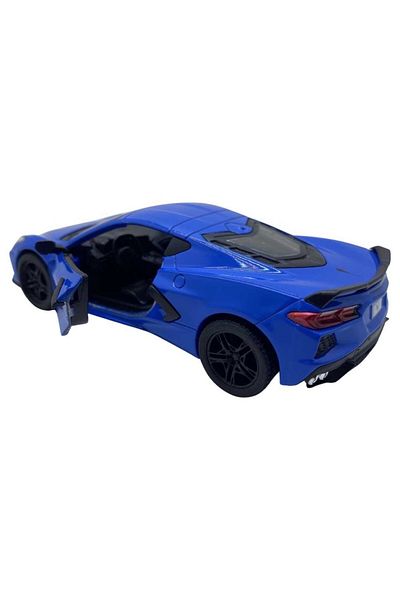 JPT 2021 Corvette C8 1/36 blue Kinsmart model