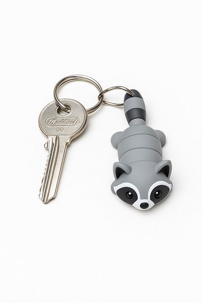 edoy Cute Raccoon Keychain – Fun Accessory for Your Bag and Keys Wonderful Gift