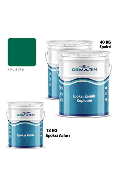 Demarin Epoksi zemin kaplama set (40 kg epoksi + 18 kg astar + 8 kg sıvı cam)