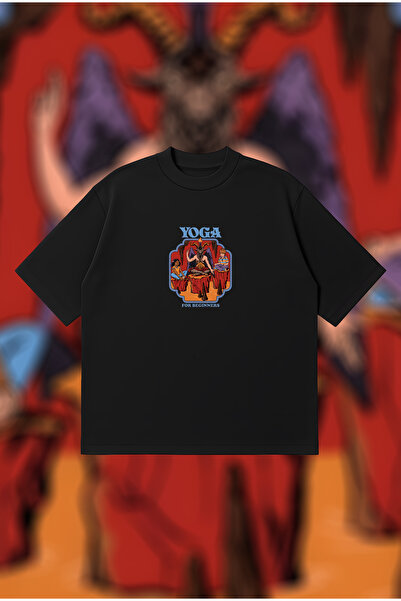 PURE POWER Tricou Yoga pentru începători Boxy Fit supradimensionat unisex tri...