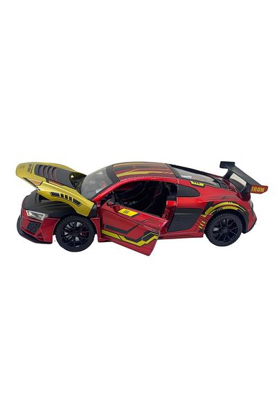 JPT Audi R8 replica metal model 1:32 blue with sounds and lights opens doors, hood and trunk