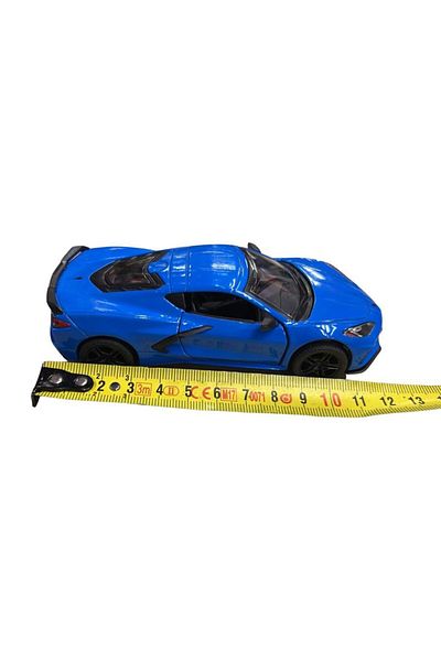 JPT 2021 Corvette C8 1/36 blue Kinsmart model