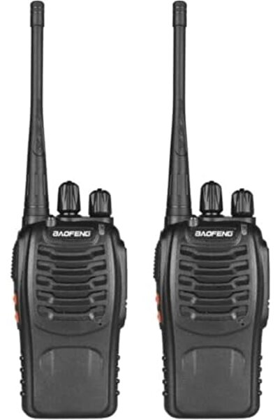 BAOFENG (عبوة من قطعتين) جهاز اتصال لاسلكي تناظري 5 وات فك تشفير UHF محمول باليد مزود بـ 16 قناة ثنائي الاتجاه